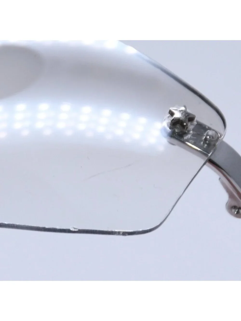 Dior Minipop Rimless Sunglasses Gray Silver Eyewear